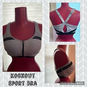 Victoria’s Secret blue knockout front closure max support sports bra 34DDD